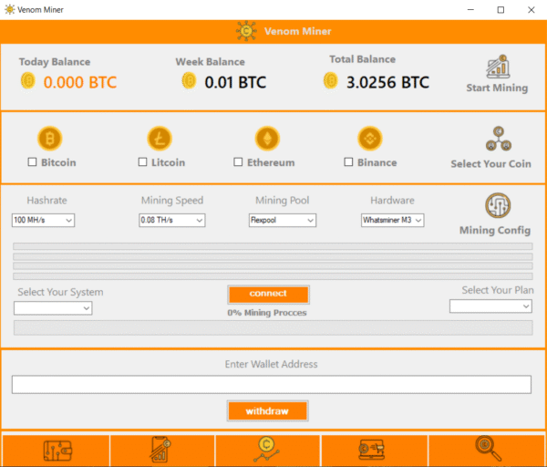 VenomMiner Software